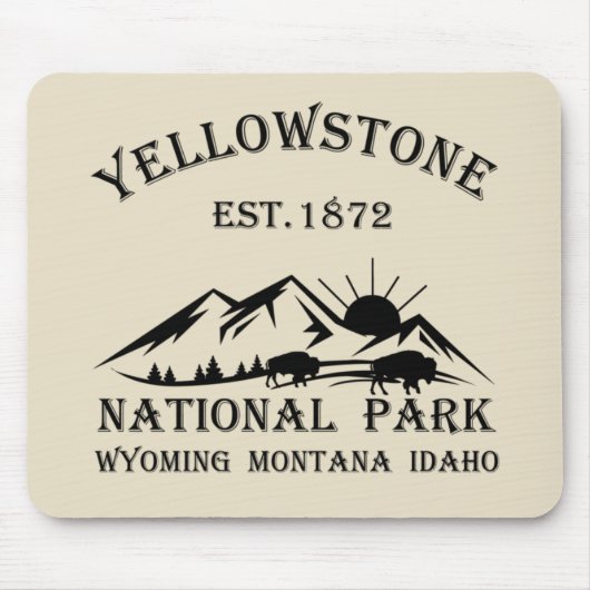 Nationaal park Yellowstone Muismat (Voorkant)