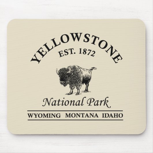 Nationaal park Yellowstone Muismat (Voorkant)