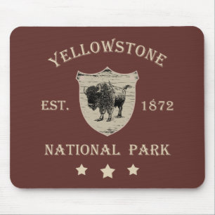 nationaal park yellowstone muismat