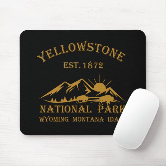 Nationaal park Yellowstone Muismat (Met muis)