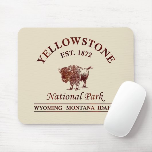 Nationaal park Yellowstone Muismat (Met muis)