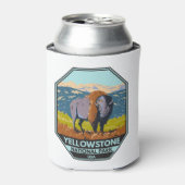 Nationaal park Yellowstone North American Bison Blikjeskoeler (Blikje Voorkant)