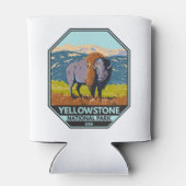 Nationaal park Yellowstone North American Bison Blikjeskoeler (Achterkant)