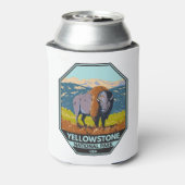 Nationaal park Yellowstone North American Bison Blikjeskoeler (Blikje Achterkant)