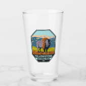 Nationaal park Yellowstone North American Bison Glas (Voorkant)