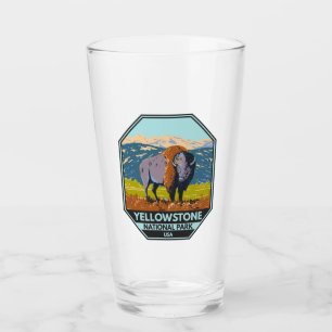 Nationaal park Yellowstone North American Bison Glas