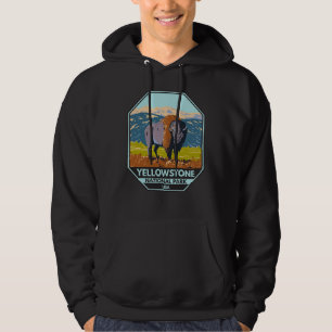Nationaal park Yellowstone North American Bison Hoodie