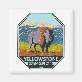 Nationaal park Yellowstone North American Bison Magneet (Voorkant)