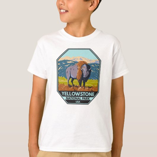 Nationaal park Yellowstone North American Bison T-shirt (Voorkant)