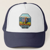 Nationaal park Yellowstone North American Bison Trucker Pet (Voorkant)
