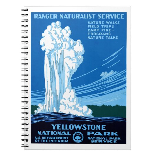Nationaal Park Yellowstone Notitieboek (Voorkant)