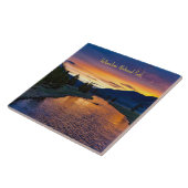 Nationaal Park Yellowstone op Sunset Tegeltje (Zijkant)