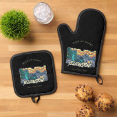 Nationaal Park Yellowstone Ovenwant & Pannenlap Set (Top down)