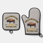 Nationaal Park Yellowstone Ovenwant & Pannenlap Set (Voorkant)