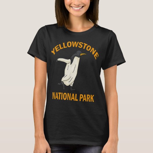 Nationaal park Yellowstone Penguin T-Shirt (Voorkant)