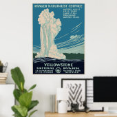Nationaal Park Yellowstone Poster (Thuiskantoor)