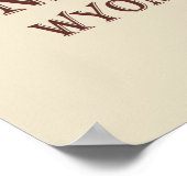 Nationaal park Yellowstone Poster (Hoek)