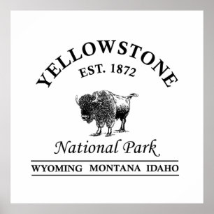 Nationaal park Yellowstone Poster