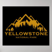 nationaal park yellowstone poster (Voorkant)