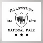 Nationaal park Yellowstone Poster (Voorkant)