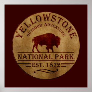 nationaal park yellowstone poster