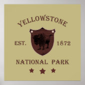 Nationaal park Yellowstone Poster (Voorkant)