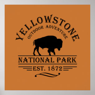 nationaal park yellowstone poster
