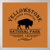 nationaal park yellowstone poster (Voorkant)