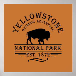 nationaal park yellowstone poster