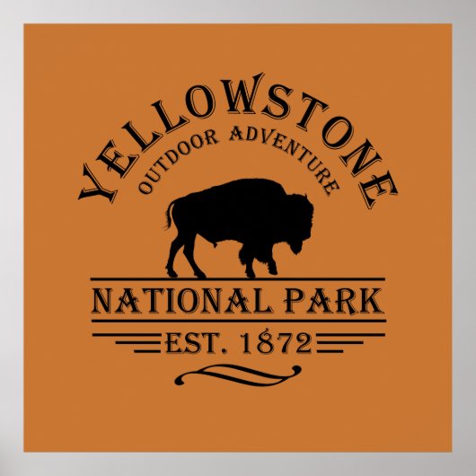 nationaal park yellowstone poster (Voorkant)
