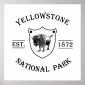 nationaal park yellowstone poster (Voorkant)