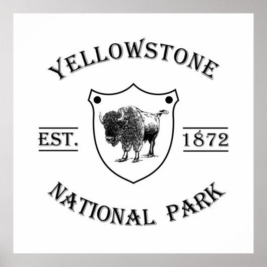 nationaal park yellowstone poster (Voorkant)