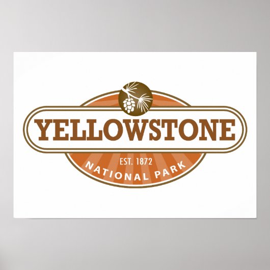 Nationaal Park Yellowstone Poster (Voorkant)