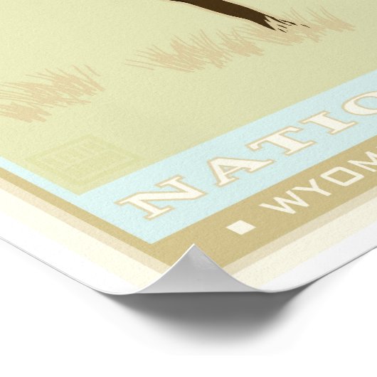 Nationaal Park Yellowstone Poster (Hoek)