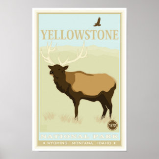Nationaal Park Yellowstone Poster