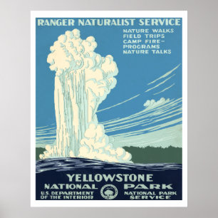 Nationaal Park Yellowstone Poster