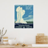 Nationaal Park Yellowstone Poster (Keuken)
