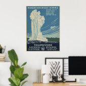 Nationaal Park Yellowstone Poster (Thuiskantoor)