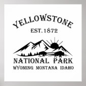Nationaal park Yellowstone Poster (Voorkant)