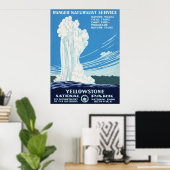 Nationaal Park Yellowstone Poster (Thuiskantoor)