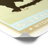 Nationaal Park Yellowstone Poster (Hoek)