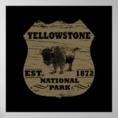 nationaal park yellowstone poster (Voorkant)