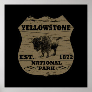 nationaal park yellowstone poster