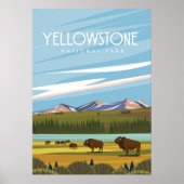 Nationaal park Yellowstone Poster (Voorkant)