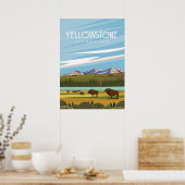 Nationaal park Yellowstone Poster (Keuken)