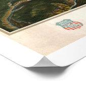 Nationaal Park Yellowstone Poster 1902 (Hoek)