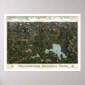 Nationaal Park Yellowstone Poster 1902 (Voorkant)