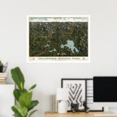 Nationaal Park Yellowstone Poster 1902 (Thuiskantoor)