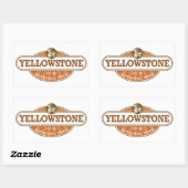 Nationaal Park Yellowstone Rechthoekige Sticker (Vel)