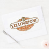 Nationaal Park Yellowstone Rechthoekige Sticker (Envelop)